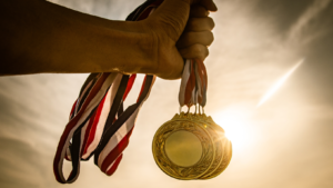 athletes achievement medals