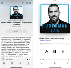 listen to podcast on iphone