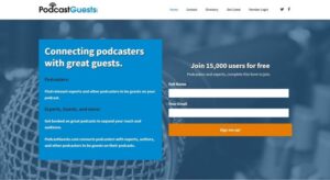 podcastguests.com dashboard