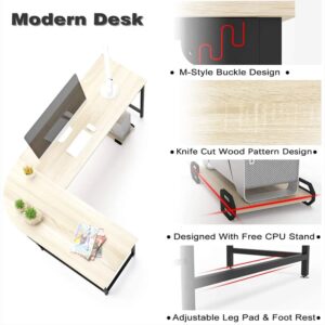 Features-Teraves Modern L-shaped table