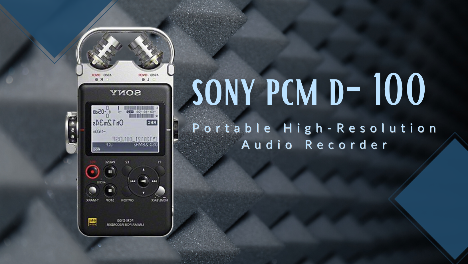 sony pcm d-100 audio recorder