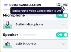 background noise cancellation