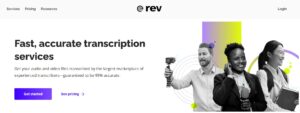 rev transcription software