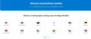 skype numbers feature
