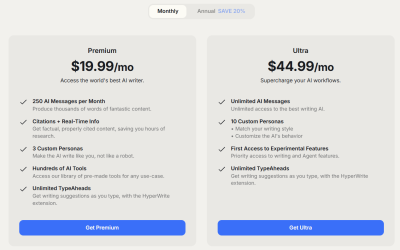 Hyperwrite Pricing