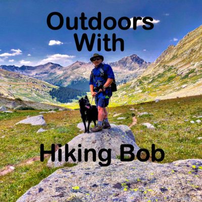 outdoors with hiking bob logo